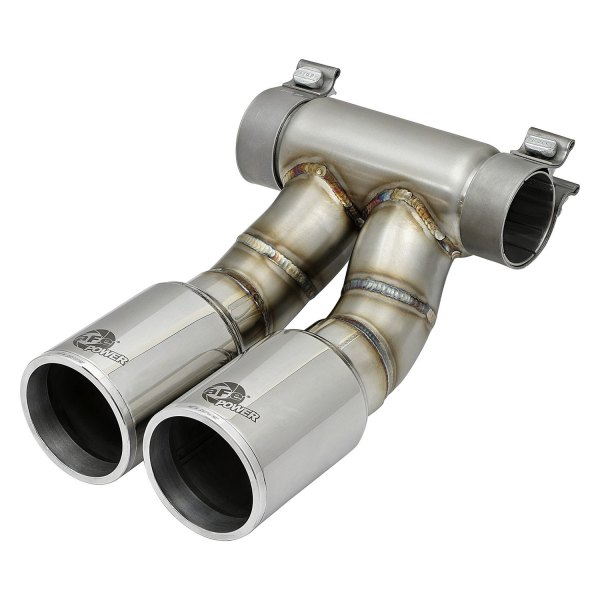 aFe® - Mach Force XP™ 304 SS Round Straight Cut Dual Polished Exhaust Tip