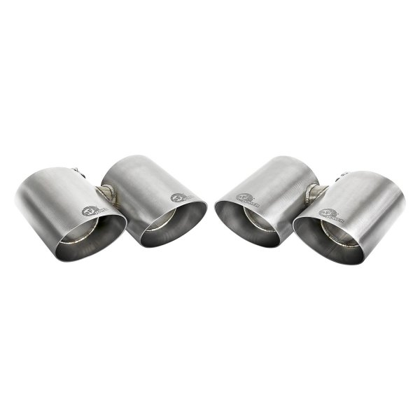 aFe® - Mach Force XP™ 304 SS Round Angle Cut Quad Brushed Exhaust Tips