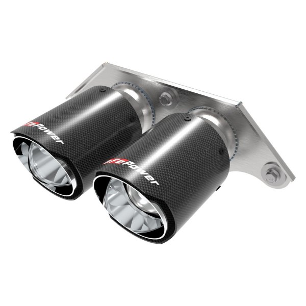 aFe® - Mach Force XP™ 304 SS Round Angle Cut Carbon Fiber Exhaust Tips