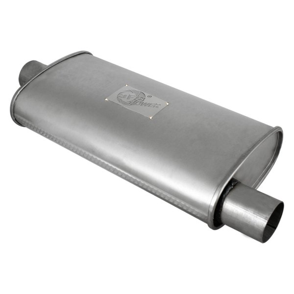 aFe® - Scorpion™ Aluminized Steel Oval Gray Exhaust Muffler