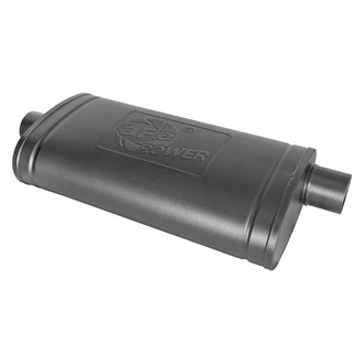 aFe® - Mach Force XP™ 409 SS Oval Black Exhaust Muffler (3" Center ID, 3" Offset OD, 22" Length)