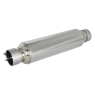 aFe® - Mach Force XP™ 304 SS Round Exhaust Resonator (4" Center ID, 4" Center OD, 15" Length)