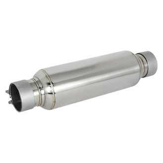 aFe® - Mach Force XP™ 304 SS Round Exhaust Resonator (4" Center ID, 4" Center OD, 12" Length)