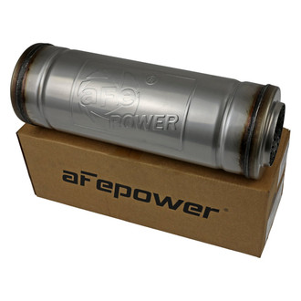 aFe® - Mach Force XP™ 304 SS Round Exhaust Muffler (3" Center ID, 3" Center OD, 14" Length)
