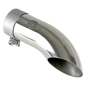 aFe® - Mach Force XP™ 304 SS Turndown Clamp-On Polished Exhaust Tip (2.5" Inlet, 2.5" Outlet, 9" Length)