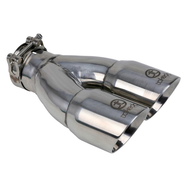 Takeda® - 304 SS Round Dual Polished Exhaust Tip
