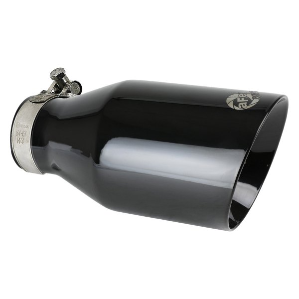 aFe® - Mach Force XP™ 304 SS Round Angle Cut Black Exhaust Tip