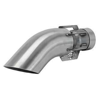 aFe® 49T30401-H151 - Mach Force XP™ 304 SS Turndown Intercooled Bolt-On Brushed Exhaust Tip (3" Inlet, 4" Outlet, 15" Length)