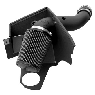 aFe® - Magnum Force® Stage 2 Aluminum Black Cold Air Intake System with Pro Dry S Gray Filter