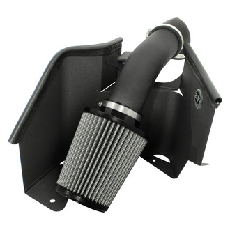 aFe® - Magnum Force® Stage 2 Aluminum Black Cold Air Intake System with Pro Dry S Gray Filter