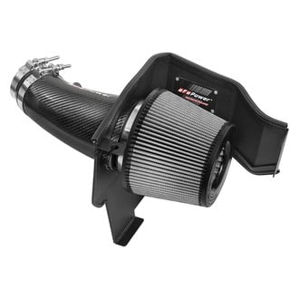 aFe® - Magnum Force® Stage 2 Track Series Aluminum Black Cold Air Intake System with Pro Dry S Gray Filter