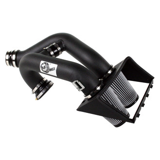aFe® - Magnum Force® Stage 2 Aluminum Black Cold Air Intake System with Pro Dry S Gray Filter