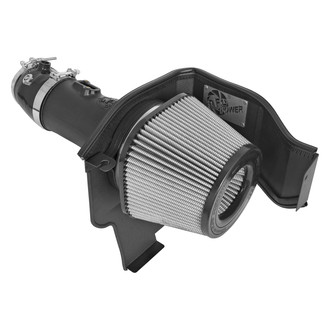 aFe® - Magnum Force® Stage 2 Aluminum Black Cold Air Intake System with Pro Dry S Gray Filter
