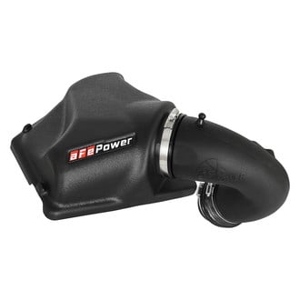 aFe® - Magnum Force® Stage 2 Aluminum Black Cold Air Intake System with Pro Dry S Gray Filter