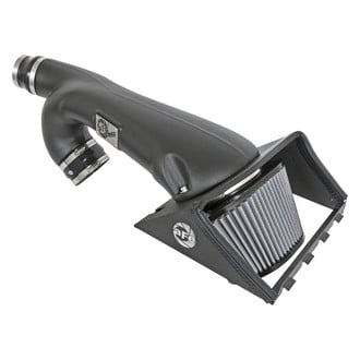 aFe® - Magnum Force® Stage 2 Single Aluminum Black Cold Air Intake System with Pro Dry S Gray Filter