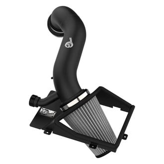 aFe® - Rapid Induction Wrinkle-Black Powder-Coated Cold Air Intake System with Pro Dry S Gray Filter