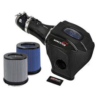 aFe® - Black Series Momentum® Plastic Black Carbon Fiber Cold Air Intake System with Pro 5R and Pro Dry S Filter