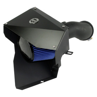 aFe® - Magnum Force® Stage 2 Aluminum Black Cold Air Intake System with Pro 5R Blue Filter
