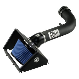 aFe® - Magnum Force® Stage 2 Aluminum Black Cold Air Intake System with Pro 5R Blue Filter and Heat Shield