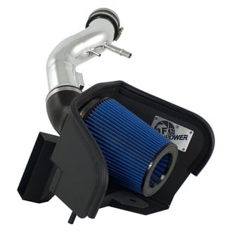 aFe® - Magnum Force® Stage 2 Aluminum Polished Cold Air Intake System with Pro 5R Blue Filter