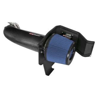 aFe® - Magnum Force® Stage 2 Track Series Aluminum Black Carbon Fiber Cold Air Intake System with Pro 5R Blue Filter