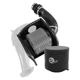 aFe® - Magnum Force® Stage 2 Plastic Black Cold Air Intake System with Pro Dry S Gray Filter and Heat Shield
