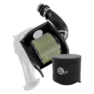 aFe® - Magnum Force® Stage 2 Aluminum Black Cold Air Intake System with Pro Guard 7 Tan Filter