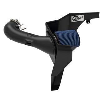 aFe® - Magnum Force® Stage 2 Aluminum Black Cold Air Intake System with Pro 5R Blue Filter and Heat Shield