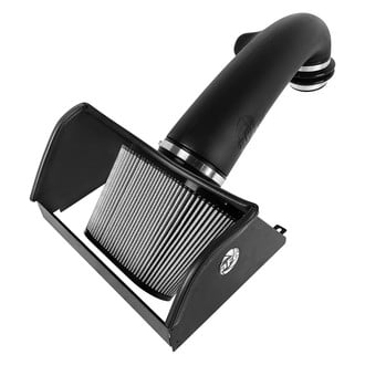 aFe® - Magnum Force® Stage 2 Plastic Black Cold Air Intake System with Pro Dry S Gray Filter and Heat Shield