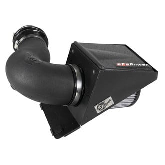 aFe® - Magnum Force® Stage 2 Plastic Black Cold Air Intake System with Pro Dry S Gray Filter with Heat Shield
