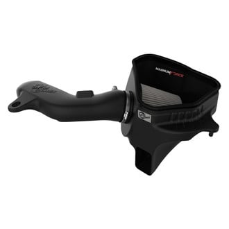 aFe® - Magnum Force® Stage 2 Track Series Aluminum Black Carbon Fiber Cold Air Intake System with Pro Dry S Gray Filter