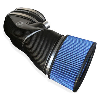 aFe® - Magnum Force® Stage 2 Aluminum Carbon Fiber Cold Air Intake System with Pro 5R Blue Filter