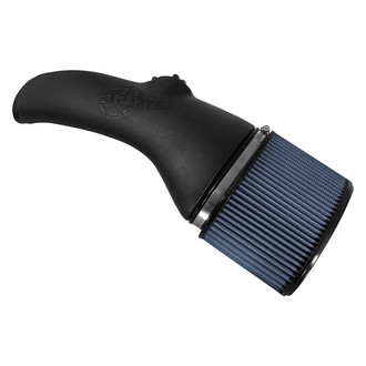 aFe® - Magnum Force® Stage 2 Aluminum Black Cold Air Intake System with Pro 5R Blue Filter without Heat Shield