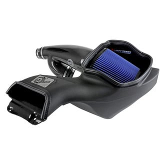 aFe® - Magnum Force® Stage 2 Track Series Aluminum Black Carbon Fiber Cold Air Intake System with Pro 5R Blue Filter