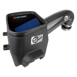 aFe® - Magnum Force® Stage 2 Track Series Aluminum Black Carbon Fiber Cold Air Intake System with Pro 5R Blue Filter