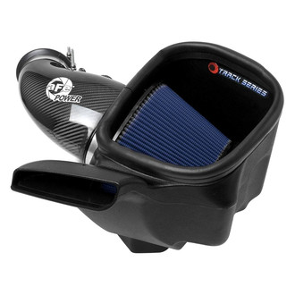 aFe® - Magnum Force® Stage 2 Track Series Aluminum Black Carbon Fiber Cold Air Intake System with Pro 5R Blue Filter