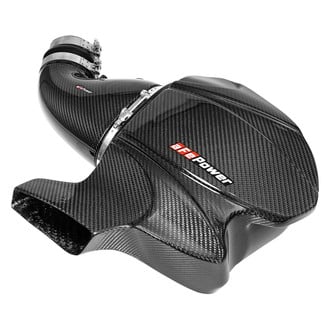 aFe® - Black Series Momentum® Aluminum Black Carbon Fiber Cold Air Intake System with Pro 5R Blue Filter