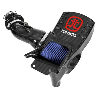 aFe® - Black Series Momentum® Aluminum Black Carbon Fiber Cold Air Intake System with Pro 5R Blue Filter