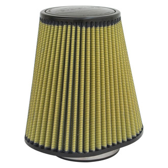 aFe® - Magnum Flow® Pro Guard 7 Oval Tapered to Round Tan Air Filter (4.375" F x 6" BOL x 9" BOW x 5.5" T x 9" H)
