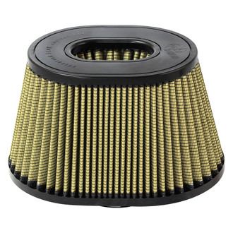 aFe® - Magnum Flow® Pro Guard 7 Oval Tapered Tan Air Filter (3.25" F x 9" BOL x 6.5" BOW x 6.75" TOL x 5.5" TOW x 5.375" H)