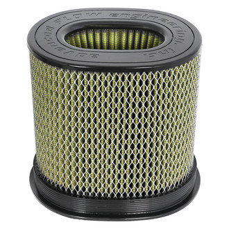 aFe® - Magnum Flow® Pro Guard 7 Oval Straight Tan Air Filter (6.5" FIL x 4.75" FIW x 9" BOL x 7" BOW x 9" TOL x 7" TOW x 9" H)