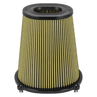 aFe® - Quantum® Pro Guard 7 Oval Tapered Tan Air Filter (5.5" FIL x 4.3" FIW x 8.5" BOL x 7.3" BOW x 5.8" TOL x 4.5" TOW x 9" H)