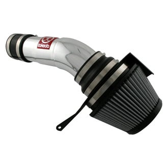 Takeda® - Retain Stage 2 Aluminum Polished Short Ram Air Intake System with Pro Dry S Gray Filter