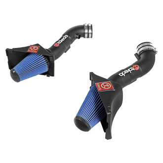 Takeda® - Retain Stage 2 Aluminum Black Short Ram Air Intake System with Pro 5R Blue Filter