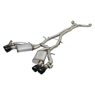 aFe® 49-34069-B - Mach Force XP™ 304 SS Cat-Back Exhaust System with Quad Rear Exit