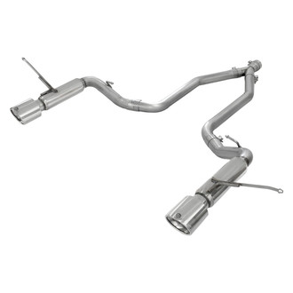 aFe® - Large Bore HD™ 409 SS DPF-Back Exhaust System with Split Rear Exit