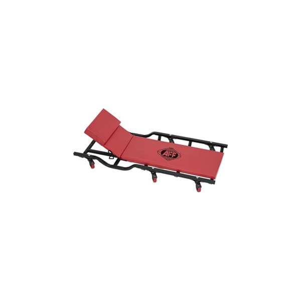 AFF® - 250 lb 42" x 3.5" Red Fully Padded Mechanic Creeper with Adjustable Headrest