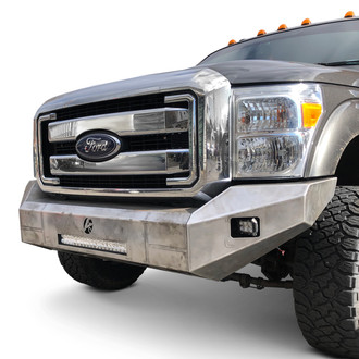 Affordable Offroad® - Elite Series Full Width Black Powder Coated Front Modular Bumper