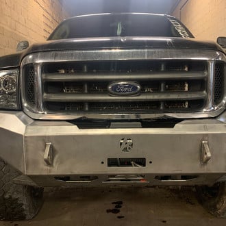 Affordable Offroad® - Elite Series Full Width Raw Front Winch Modular Bumper