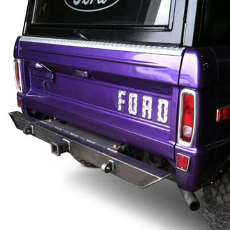 Affordable Offroad® - Affordable Series Mid Width Black Powder Coated Front HD Bumper with Pre-Runner Guard and Rear HD Bumper